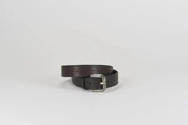 Sandro Barbera & Figli 004 cintura moro cuoio XS 100 cm unisex