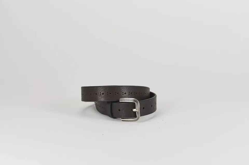 Sandro Barbera & Figli 004 cintura moro cuoio XS 100 cm unisex