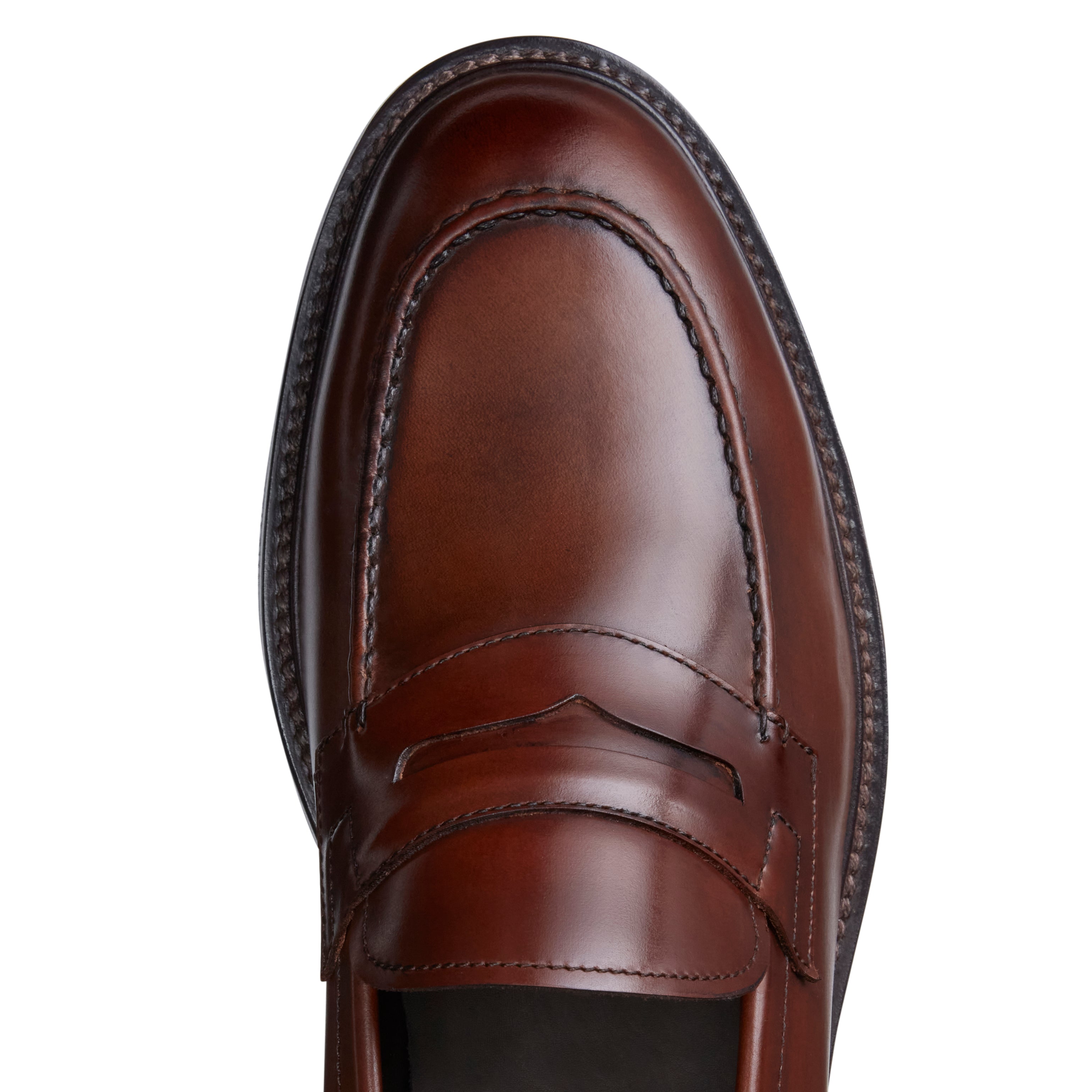 F.lli Rossetti 15109 penny loafer uomo marrone pelle gomma