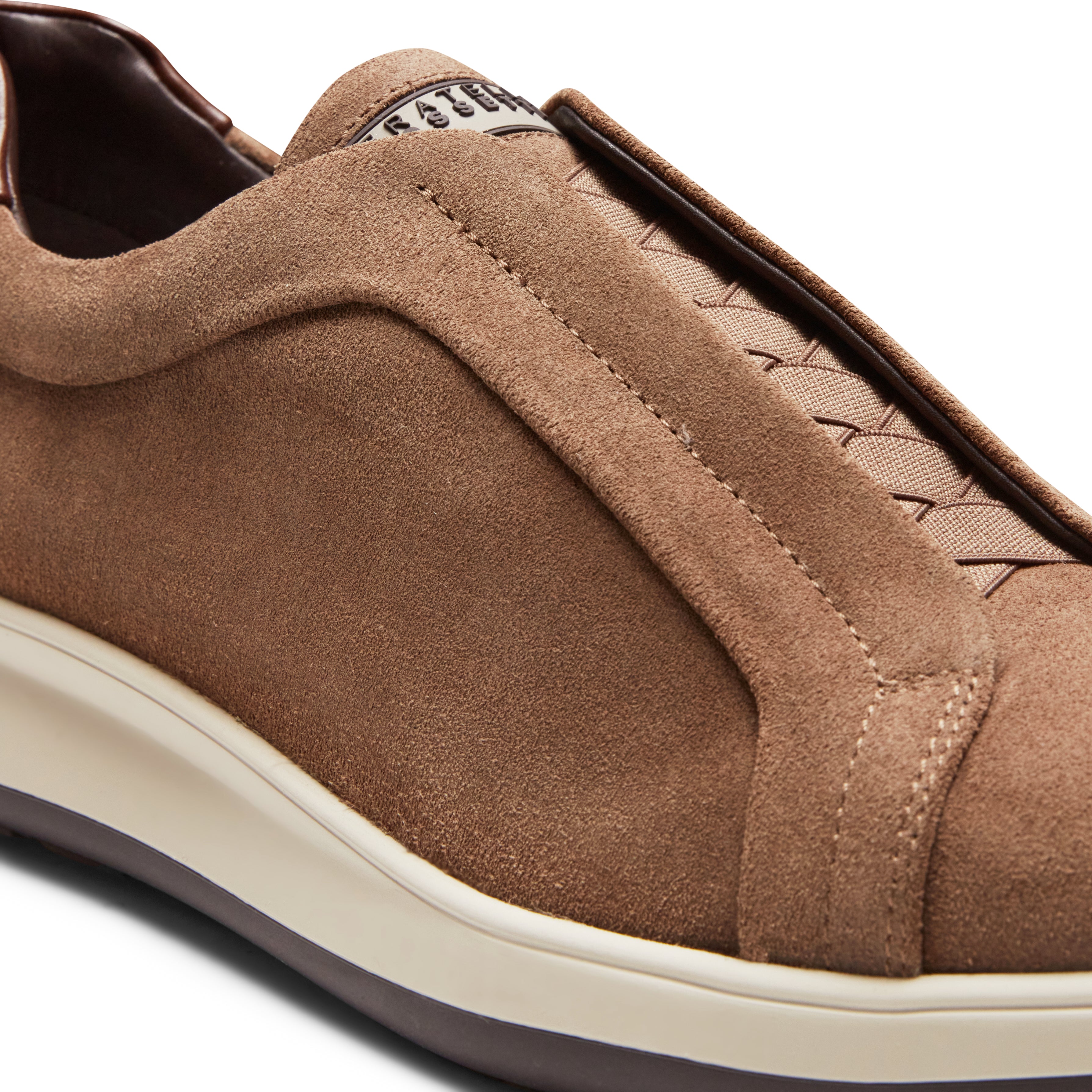 F.lli Rossetti Sneaker Suede Uomo Fango Idrorepellente Slip On