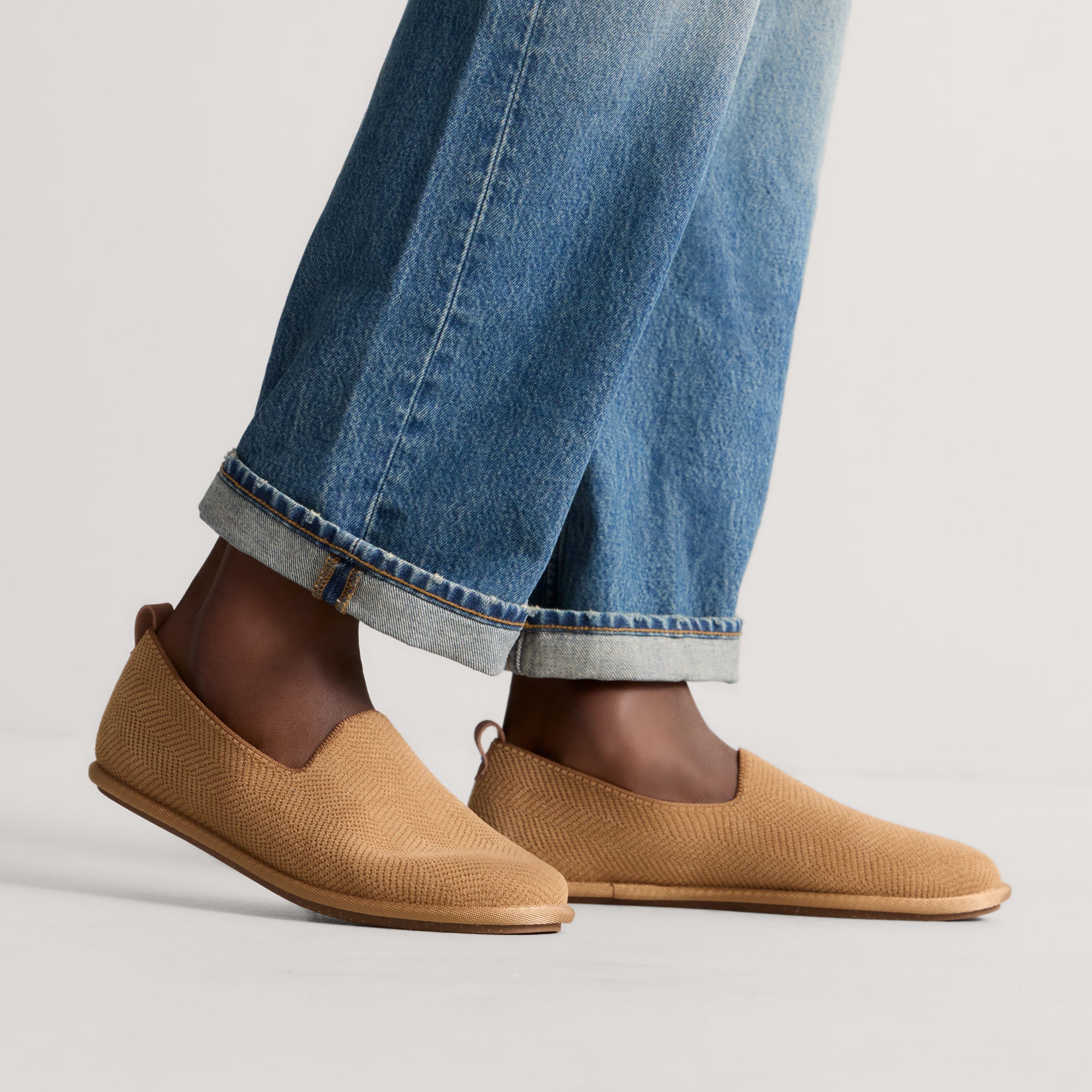 Rothy's The Men's Cruiser Loafer mocassini Pecan Herringbone spigato
