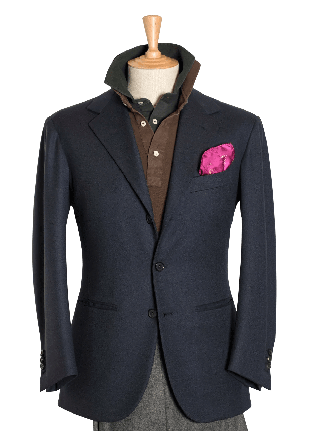 Stefano Bemer Blazers SV2012 Giacca Blu Lanaccia Taglia 46