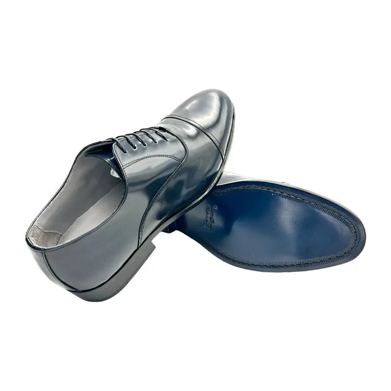 Sandro Barbera 1064 oxford uomo vitello blu abrasivato