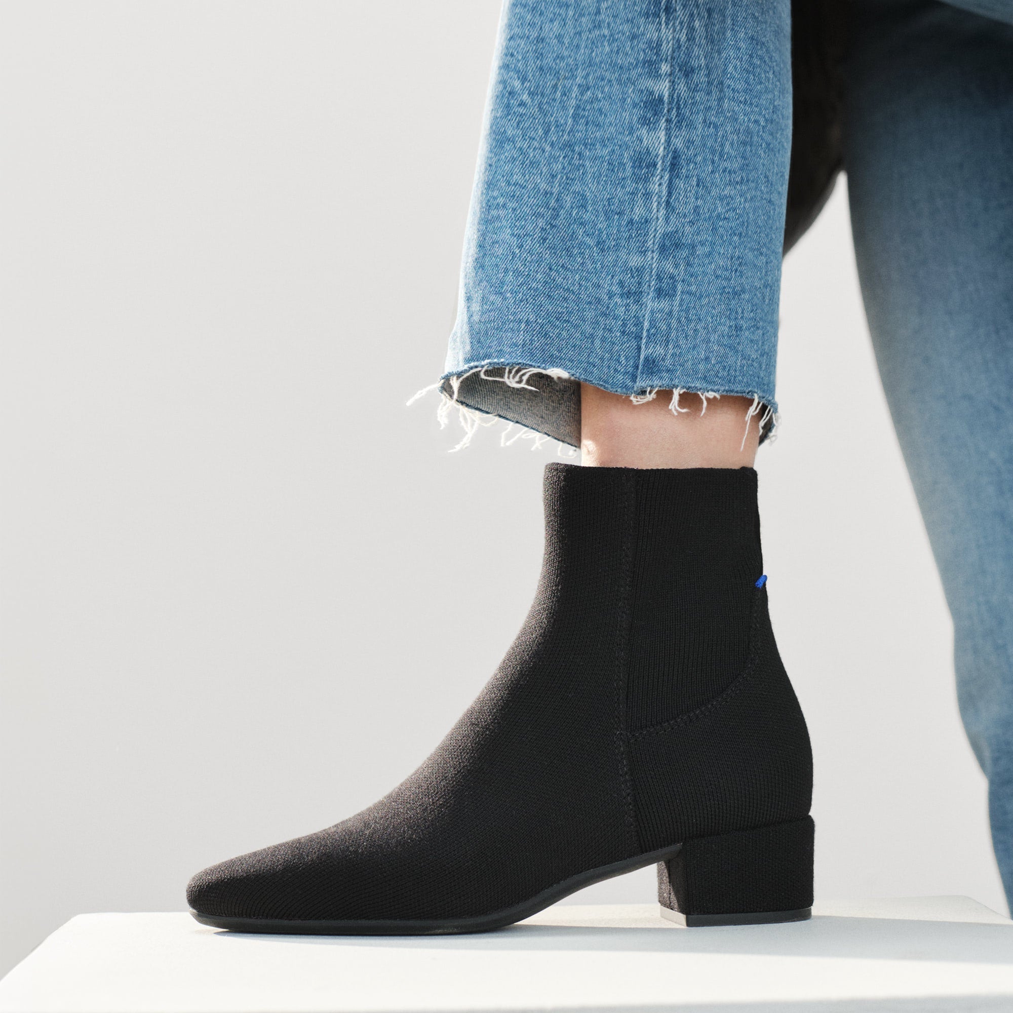 Rothy's The Classic Boot stivaletti donna nero tacco 4 cm