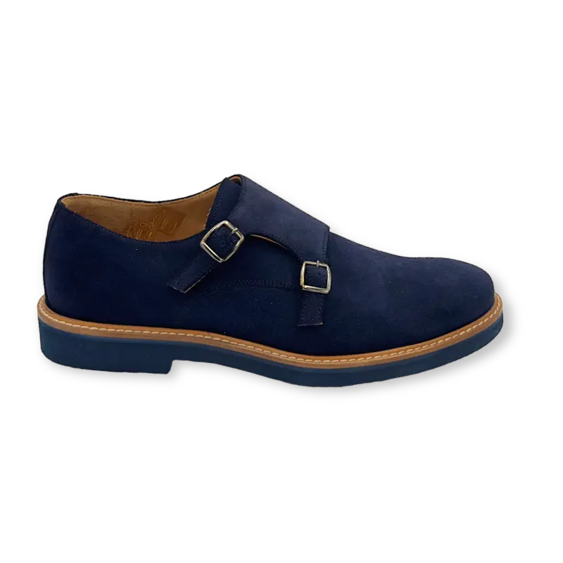 Sandro Barbera Stringate Uomo 1528 GoRain monk blu