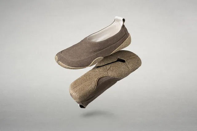 Wildling Cahor taupe scarpa slip-on bimbo canapa