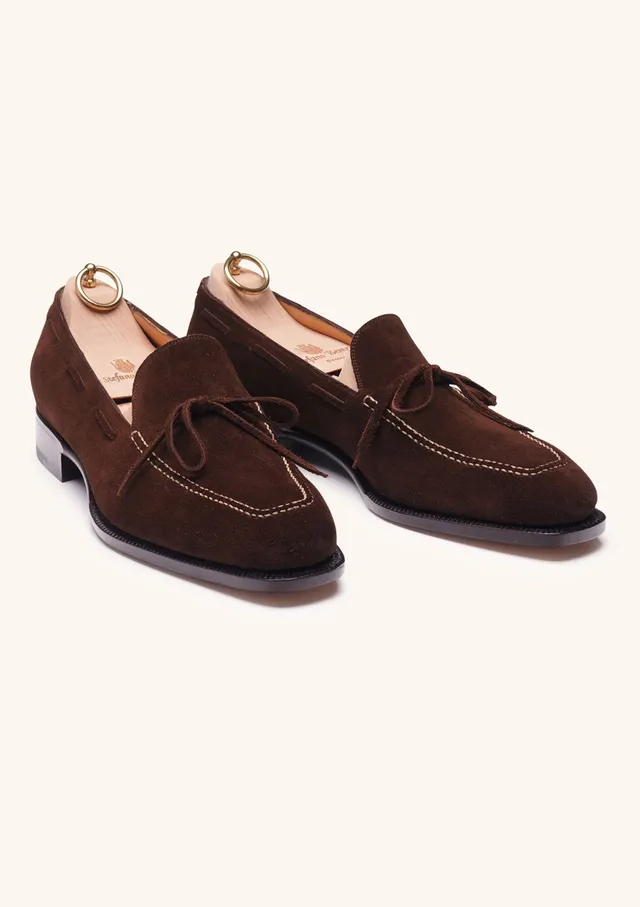 Stefano Bemer Loafers C1320 mocassini camoscio marrone 42