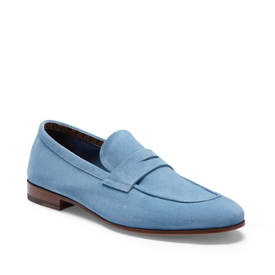 F.lli Rossetti Estate 51870 Mocassino Uomo Ceruleo Suede