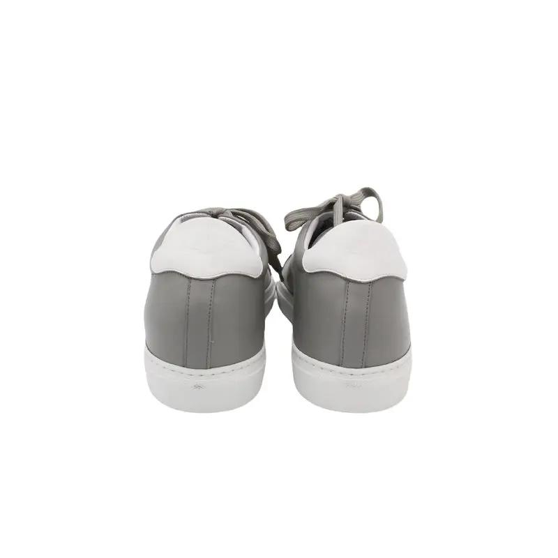 Sandro Barbera VA9 Basic sneakers bianco grigio pelle