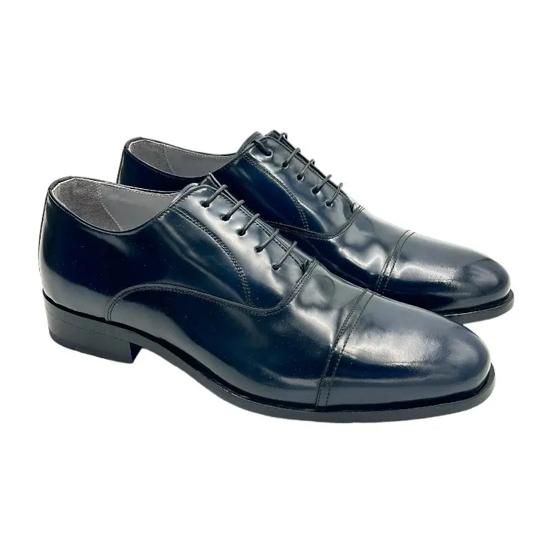 Sandro Barbera 1064 oxford uomo vitello blu abrasivato