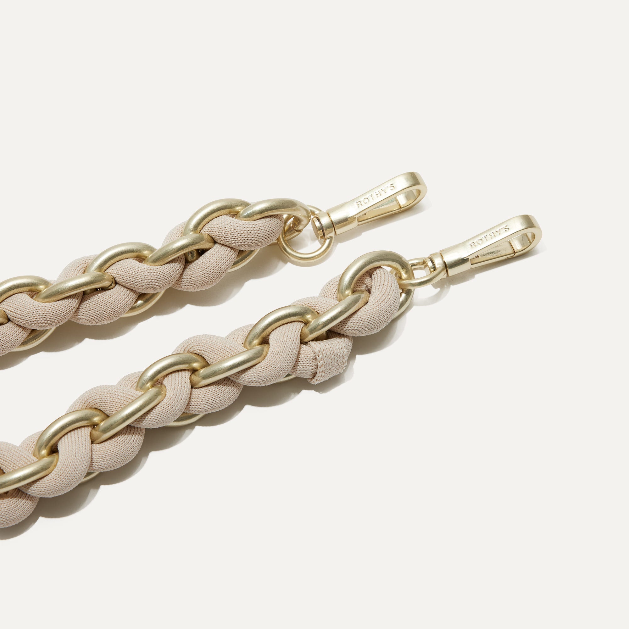 Rothy's The Shoulder Strap tracolla White Chain avorio oro