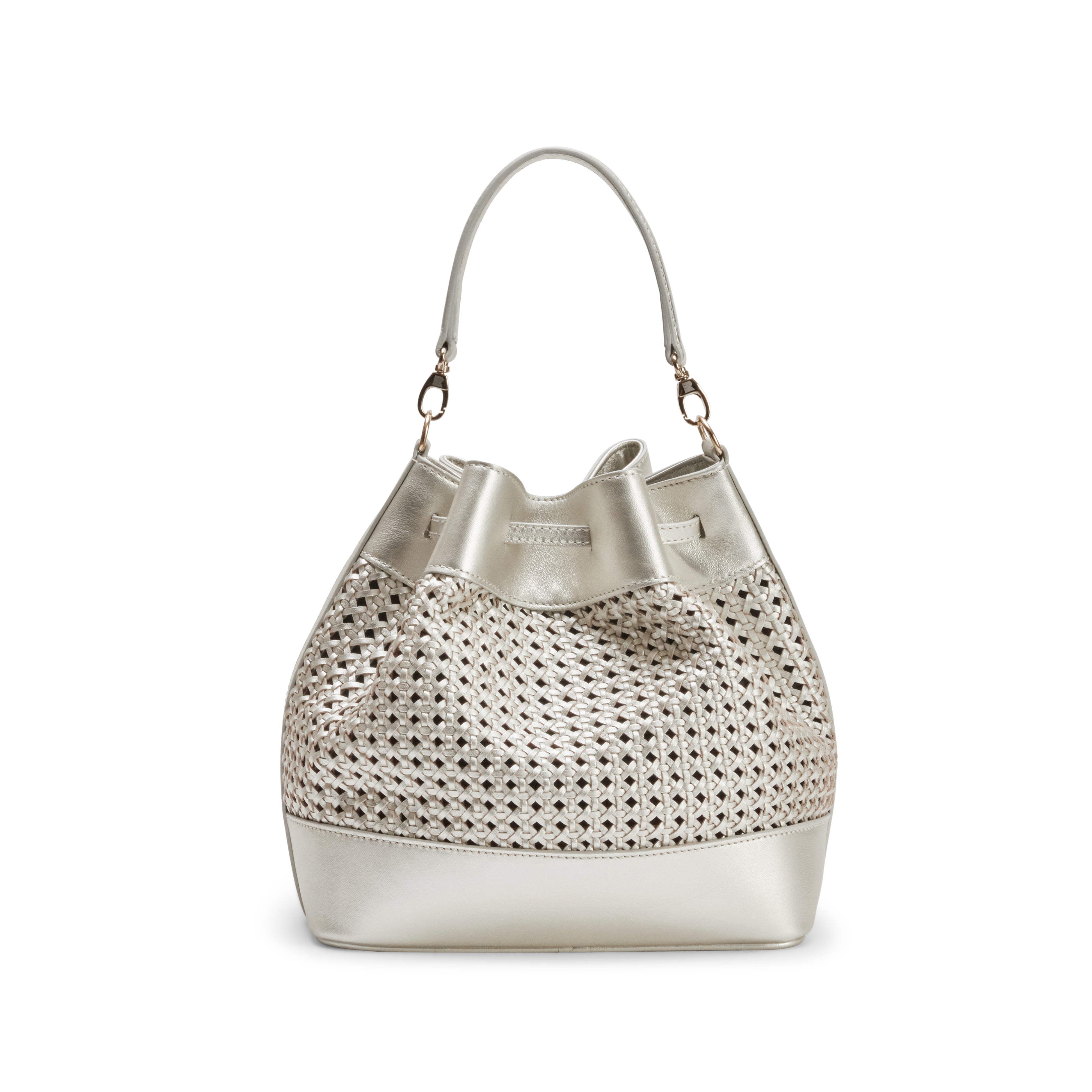 F.lli Rossetti Bucket Bag donna sabbia intrecciata