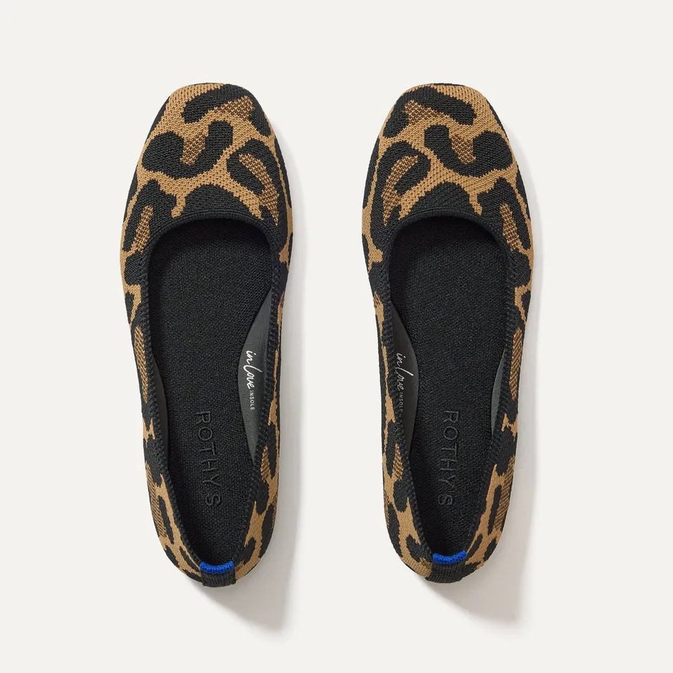 Rothy's Flats The Max Square ballerine Conch punta quadrata