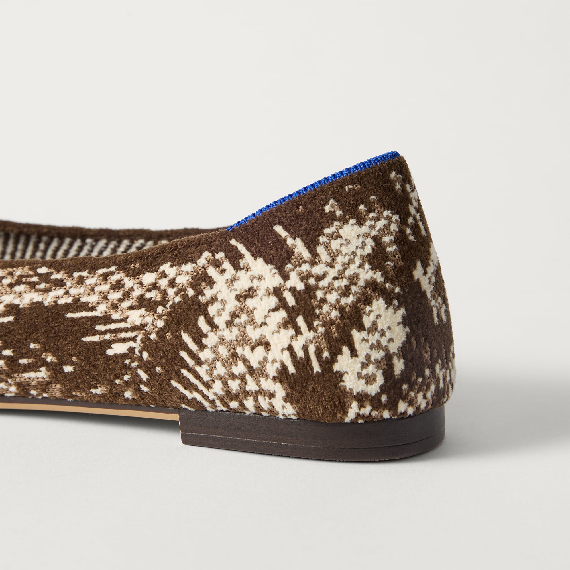 Rothy's The Point III ballerine ReVelvet Brown Python pitonate
