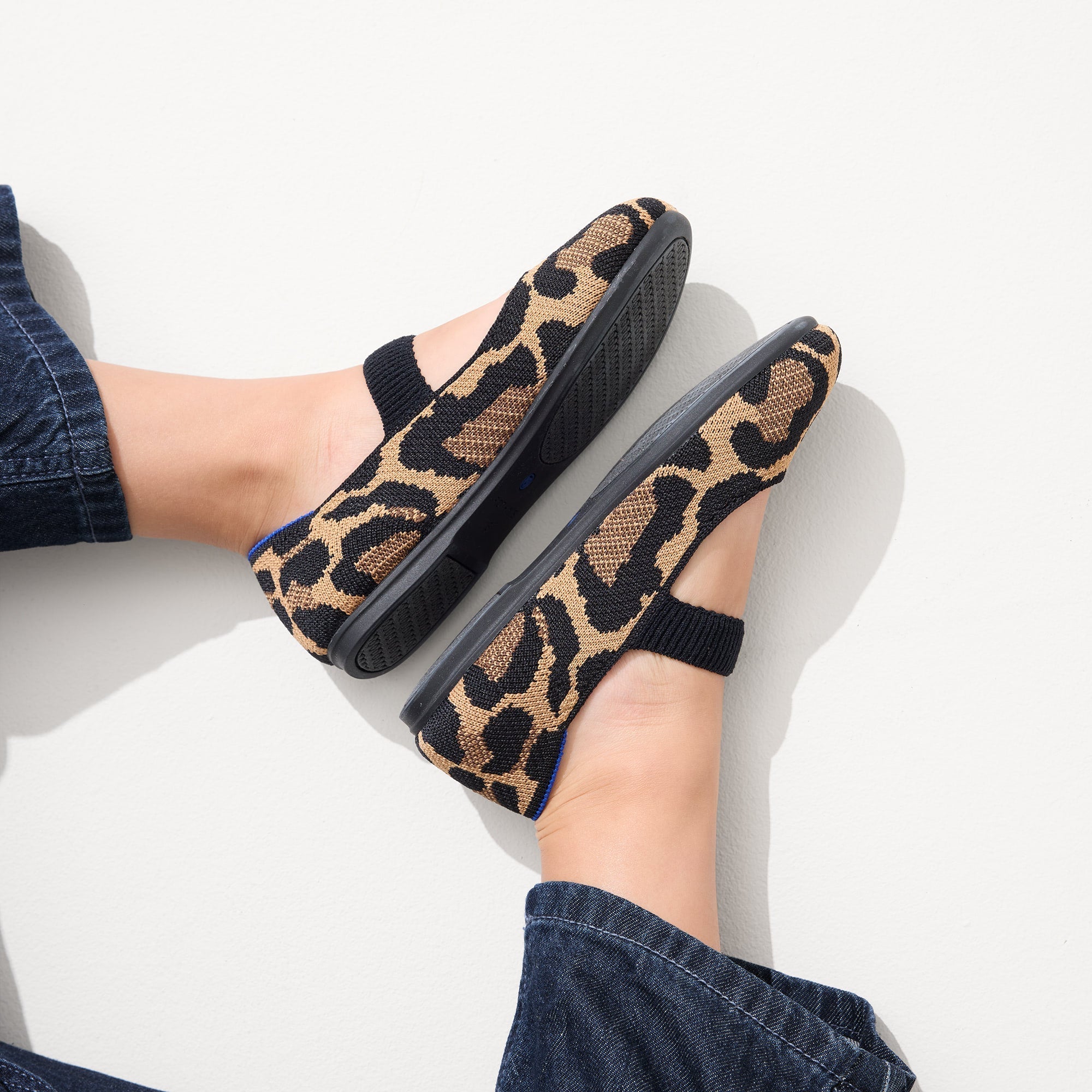 Rothy's The Kids Mary Jane scarpe bambina Amber Cat leopardate