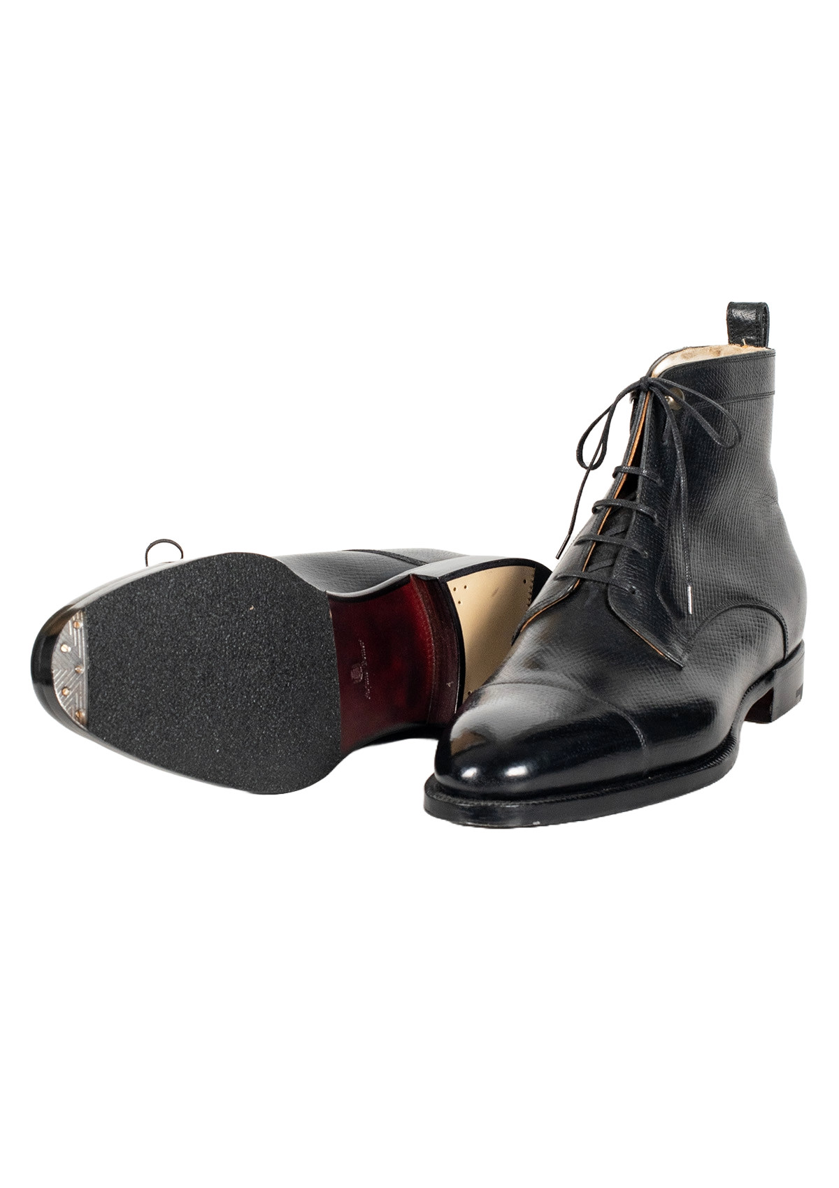 Stefano Bemer Boots Stivale C7850V3 Nero Pelle Misura 42