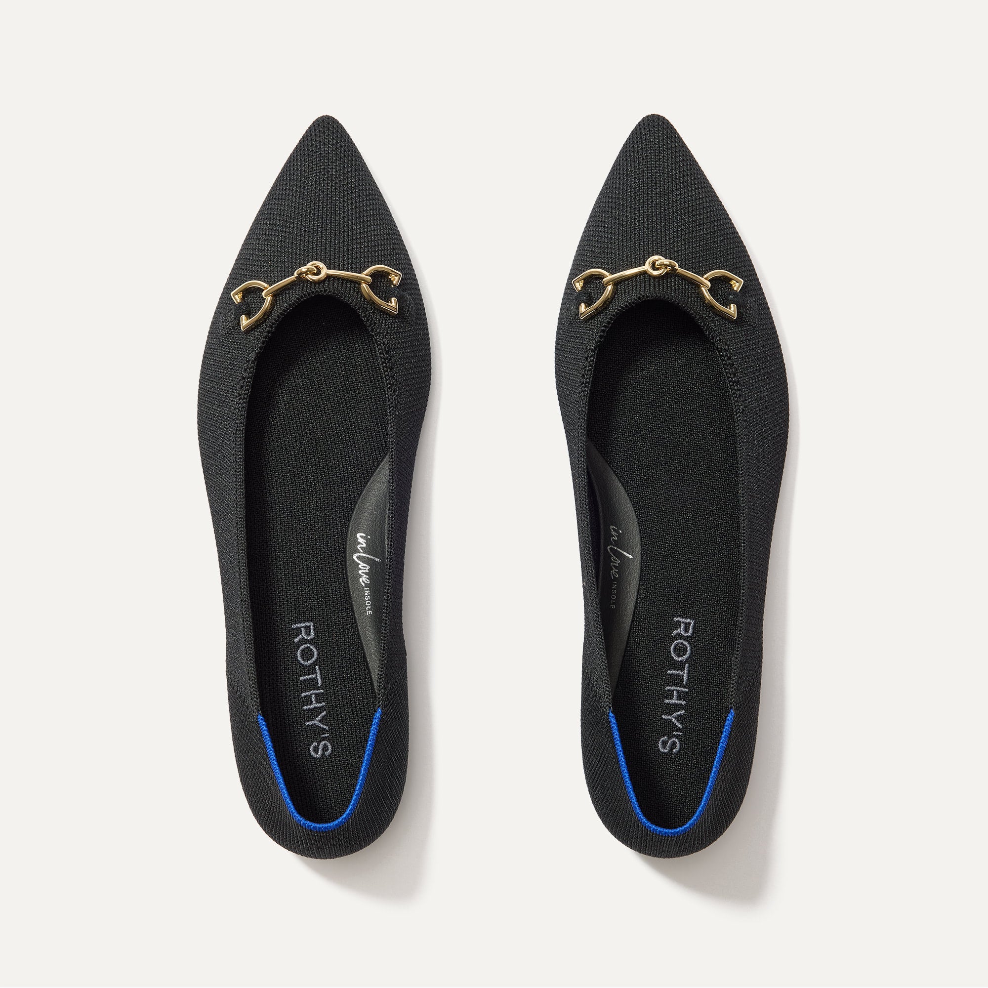 Rothy's Double Bit Point II ballerine Black punta affusolata