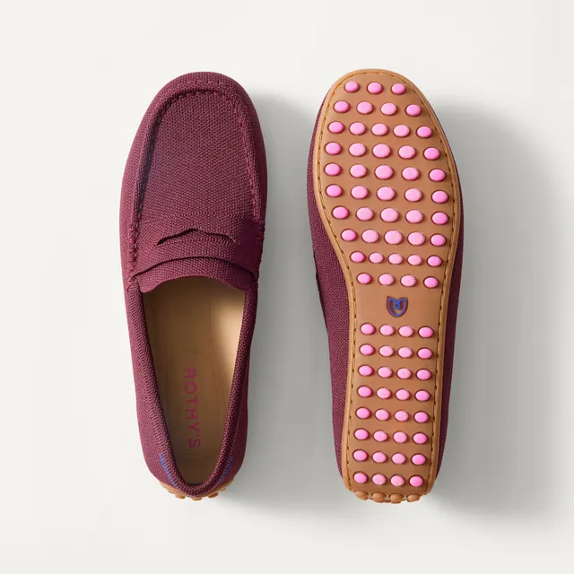 Rothy's The Daily Driver mocassini donna Fig viola maglia