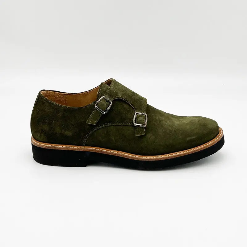 Sandro Barbera Stringate 1528 GoRain double monk verde