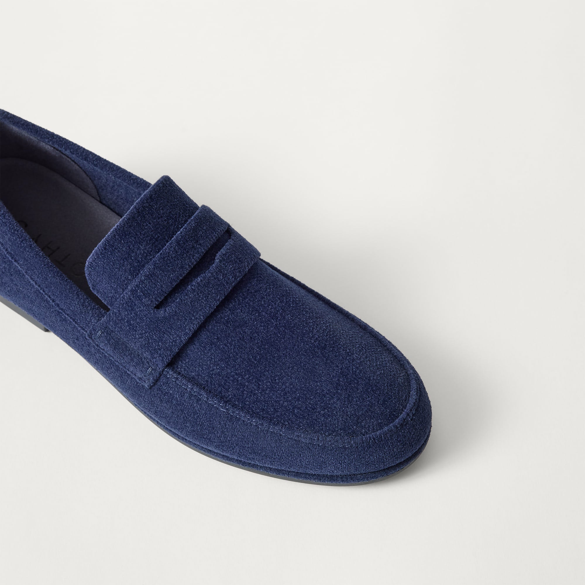 Rothy's The Ravello Penny Loafer mocassini uomo blu scamosciato