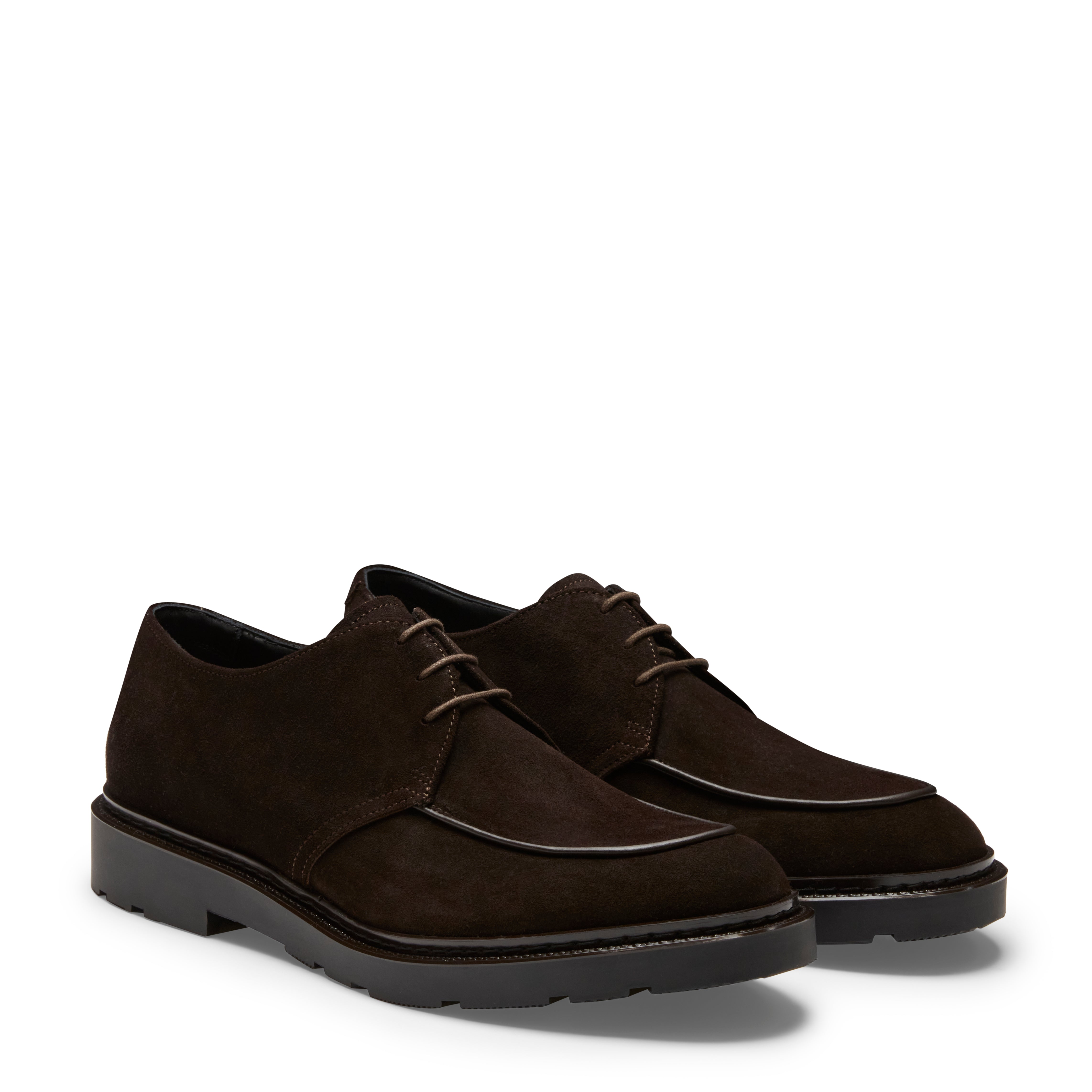F.lli Rossetti Shoes 47320 derby cacao suede uomo