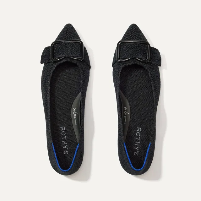 Rothy's Emblem Point II ballerine Nero eleganti