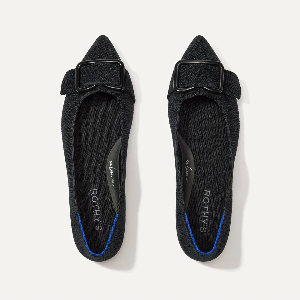 Rothy's Emblem Point II ballerine Nero eleganti