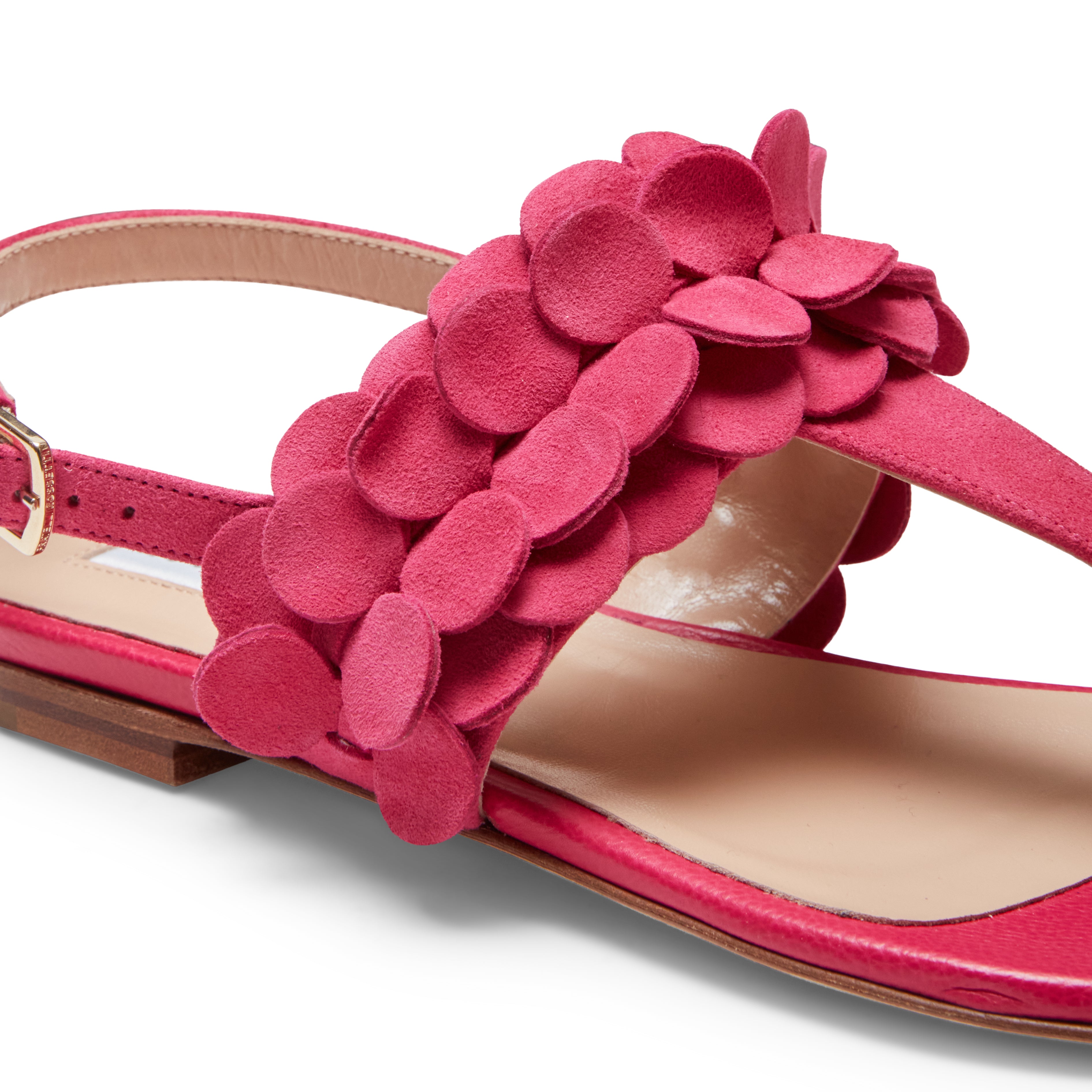 F.lli Rossetti sandalo donna fucsia camoscio flat infradito