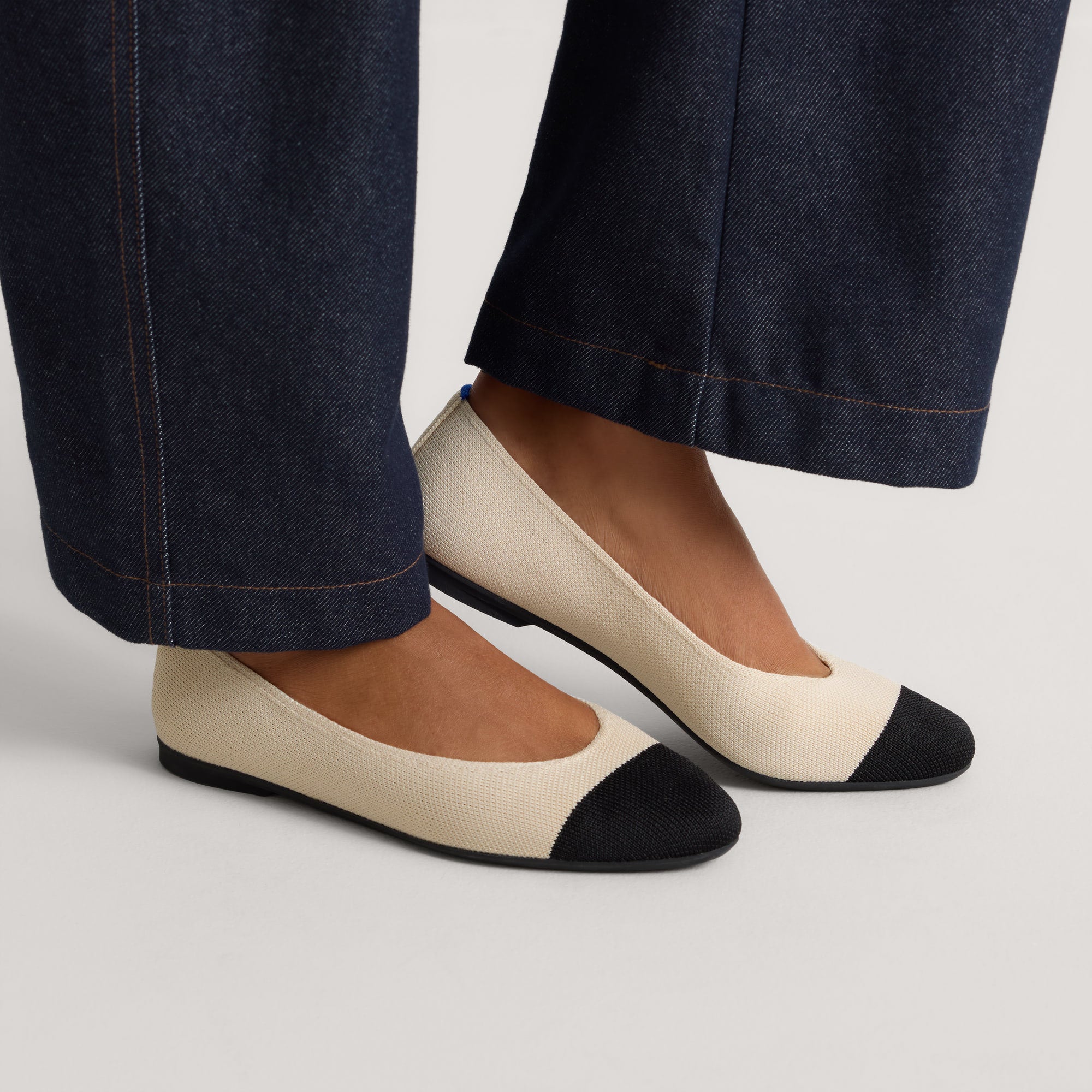 Rothy's The Almond Ballet ballerine Conch Captoe