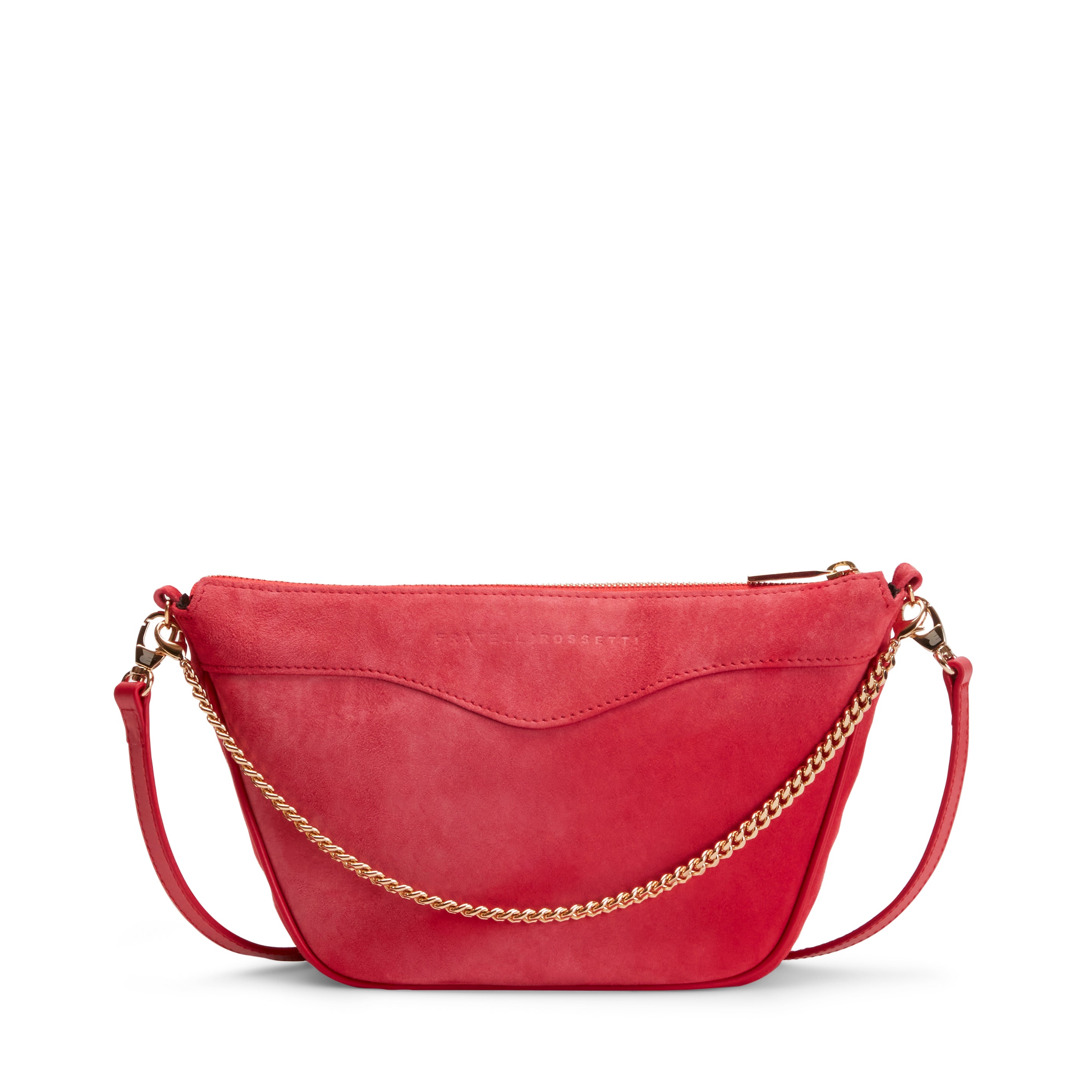 F.lli Rossetti Claire 84852 Pochette Suede Rosso Zip