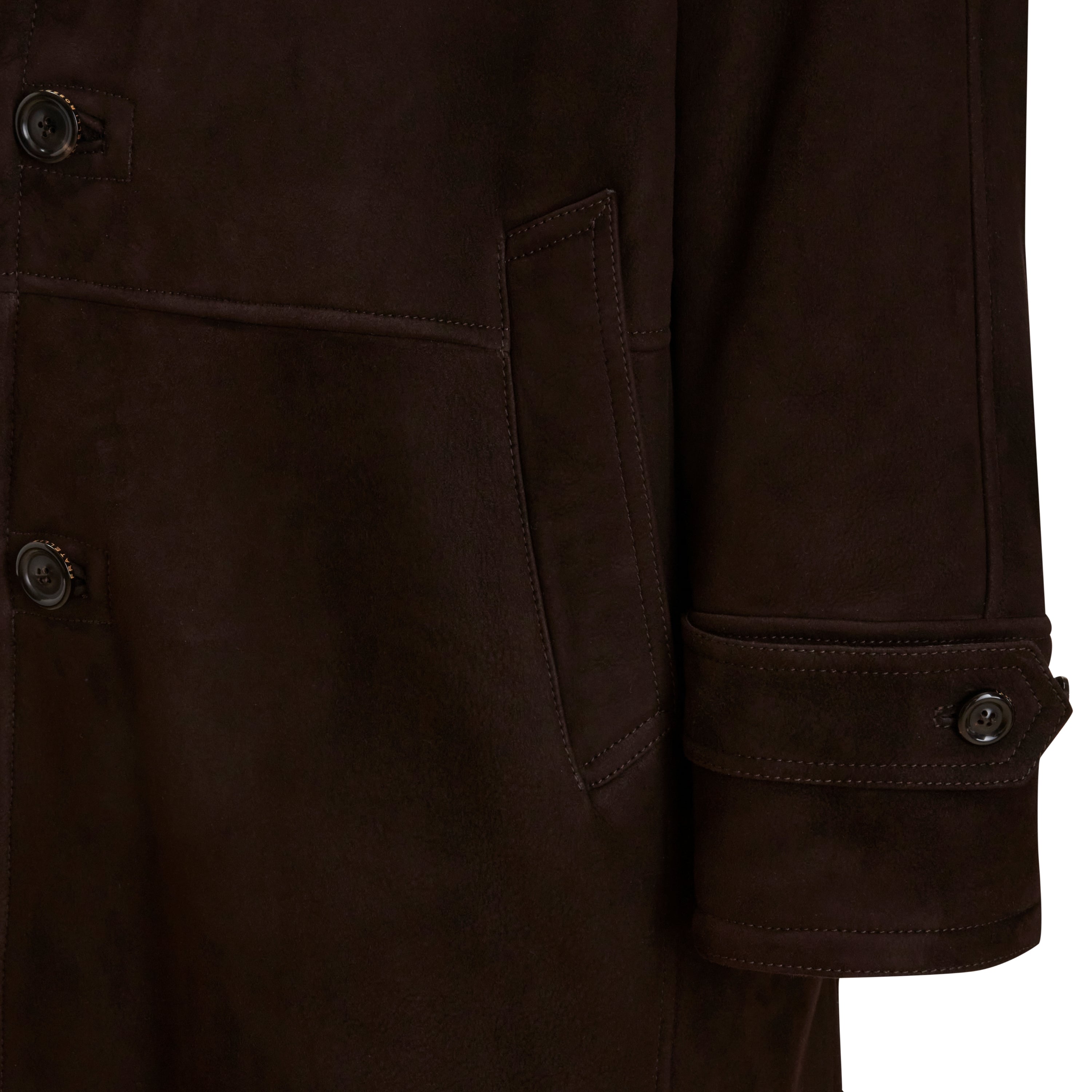F.lli Rossetti 99808 cappotto shearling moro uomo