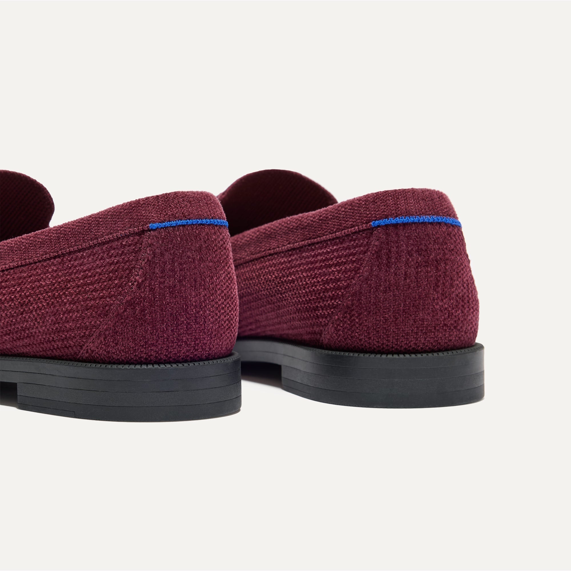 Rothy's The Penny Loafer mocassini ReVelvet Syrah bordeaux