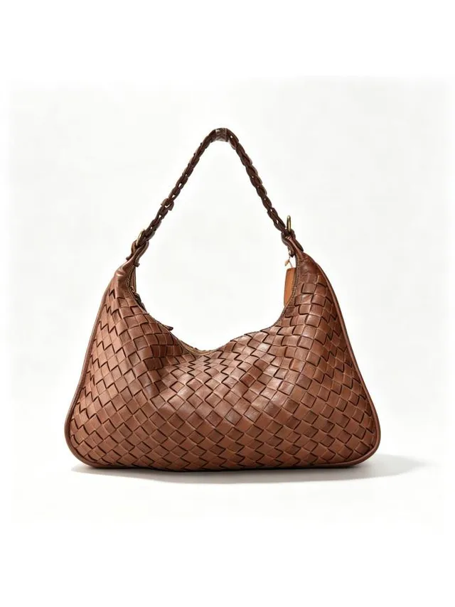 Sandro Barbera BASS55861 borsa spalla marrone intrecciata