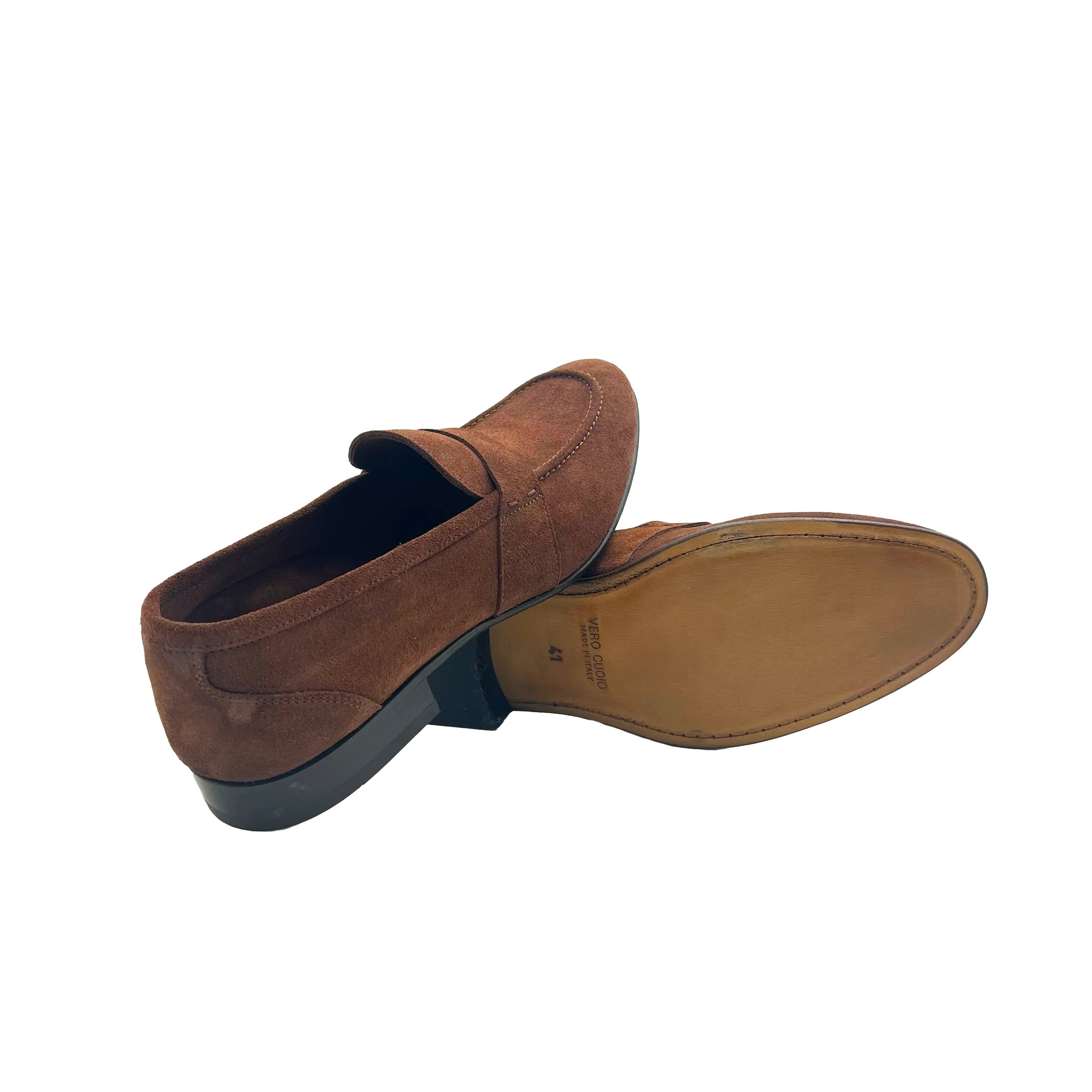 Sandro Barbera & Figli 2828 Mocassino Suede Brown Sfoderato