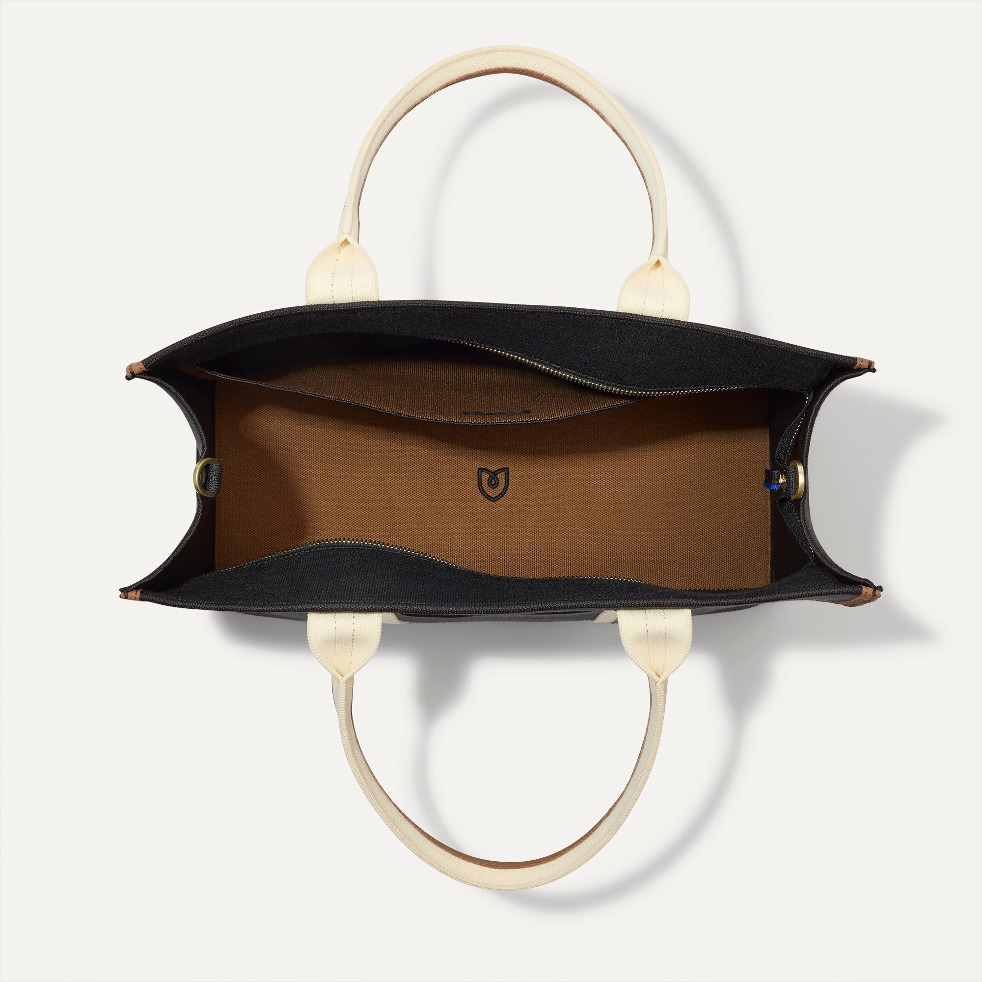 Rothy's The Classic Tote borsa Black Coffee con zip