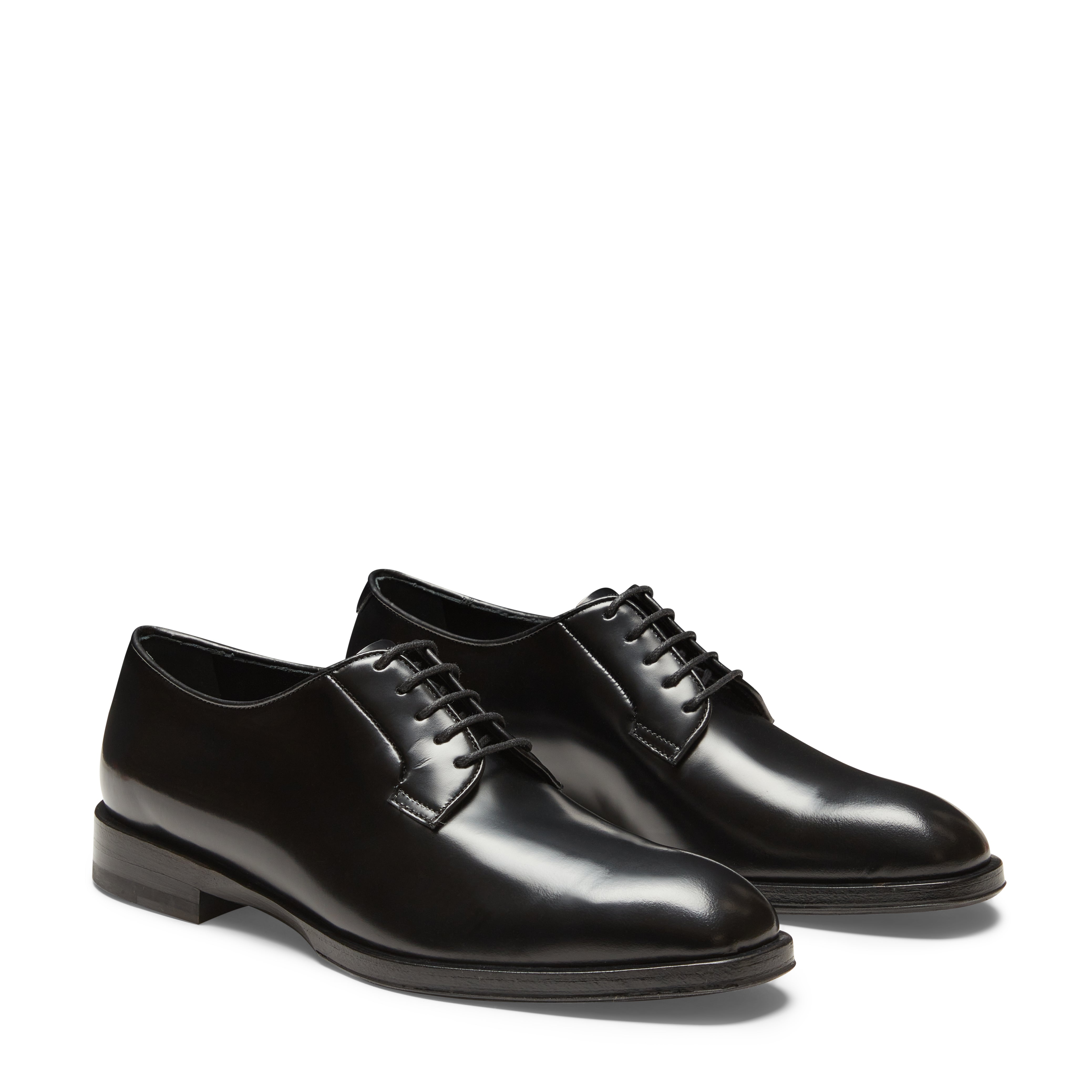 F.lli Rossetti 68311 Derby Pelle Nero Look Mannish