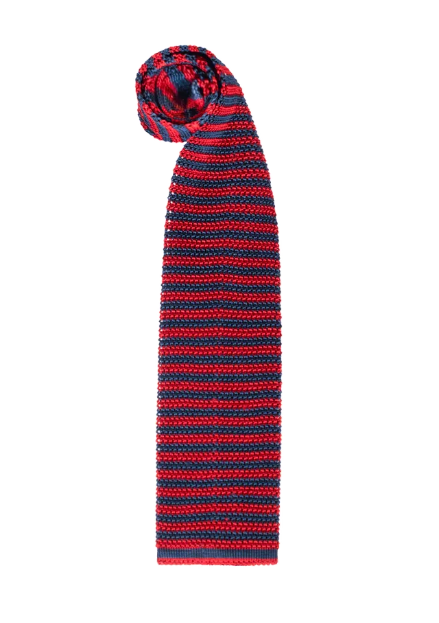 Stefano Bemer Ties SV5005 cravatta seta righe rosso blu