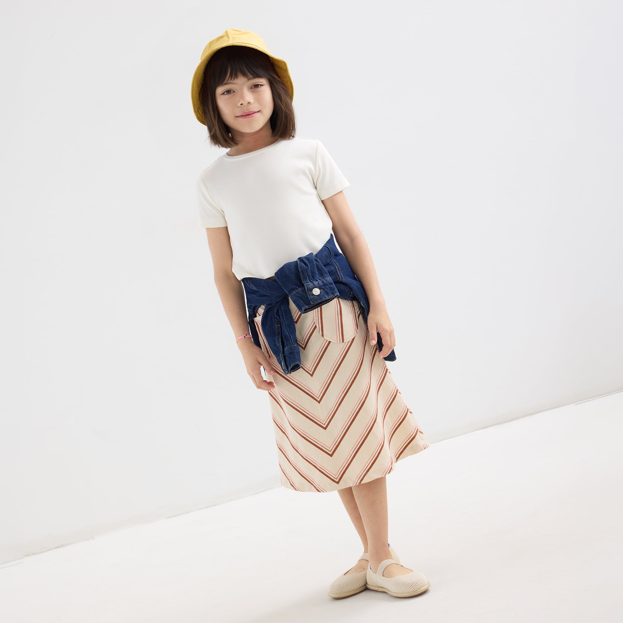 Rothy's Mini Mary Jane ballerine Opal Raffia-Knit avorio