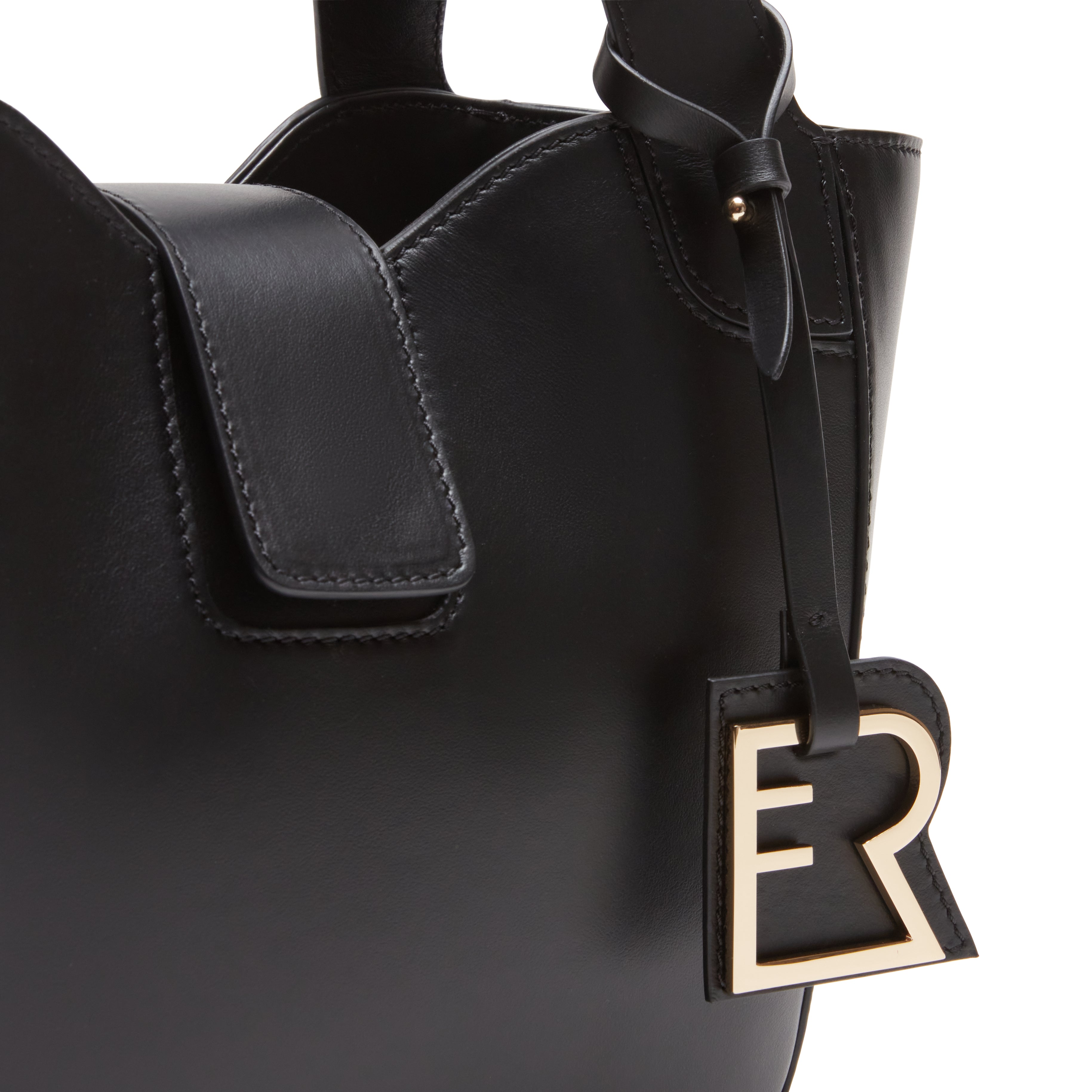 F.lli Rossetti Lisetta Tote Small pelle nera borsa donna