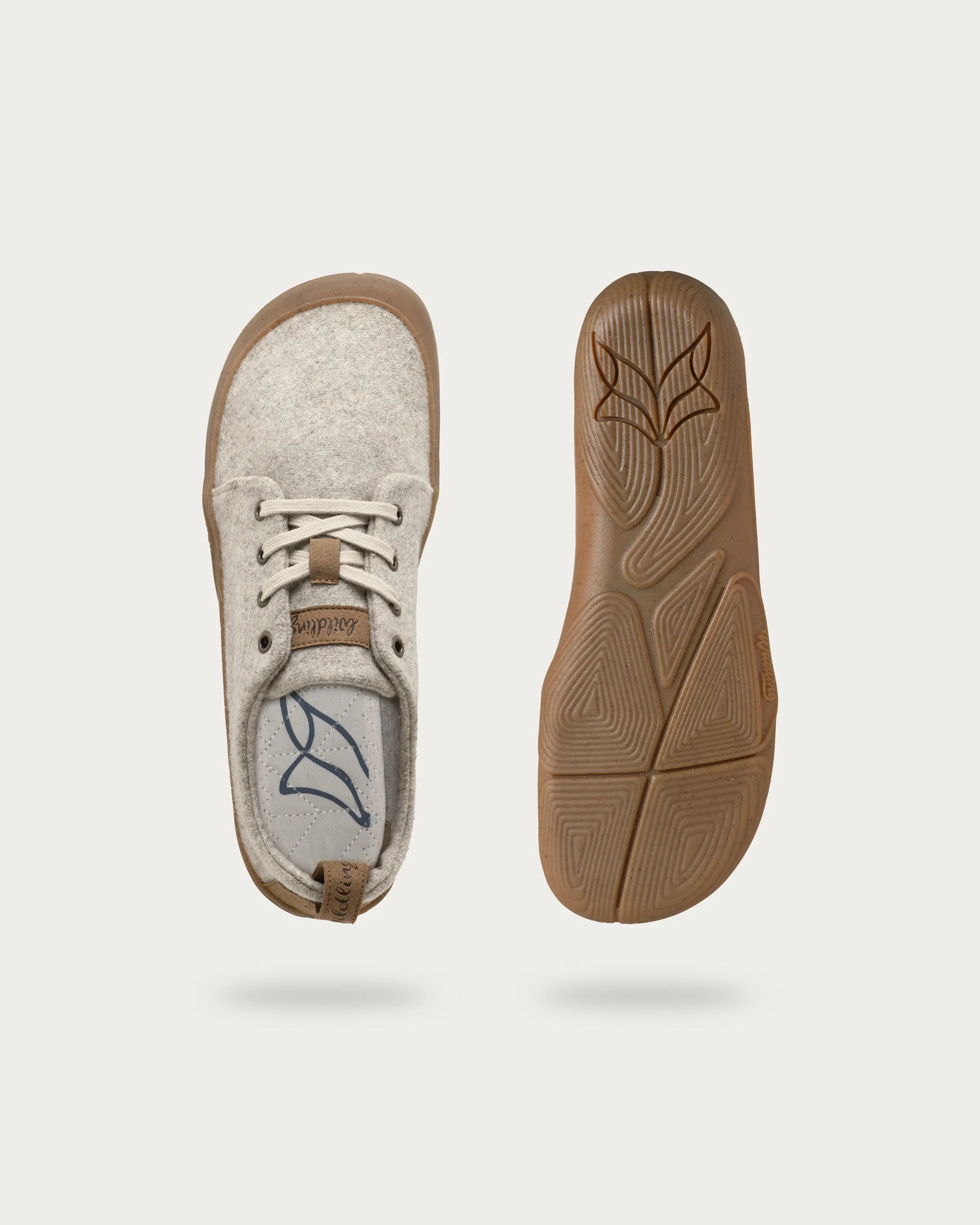 Wildling Shoes Ullig Sand scarpe basse lana grigia