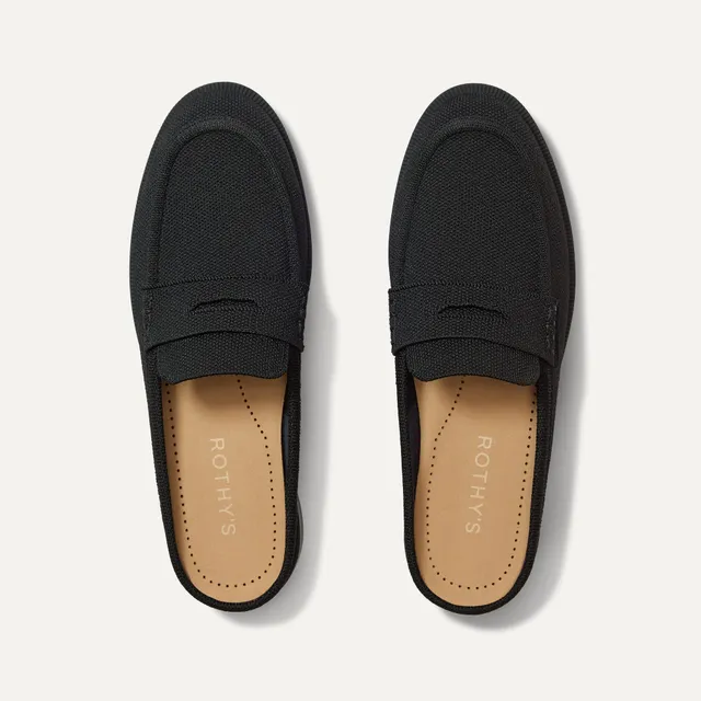 Rothy's The Penny Loafer Mule mocassini Black maglia