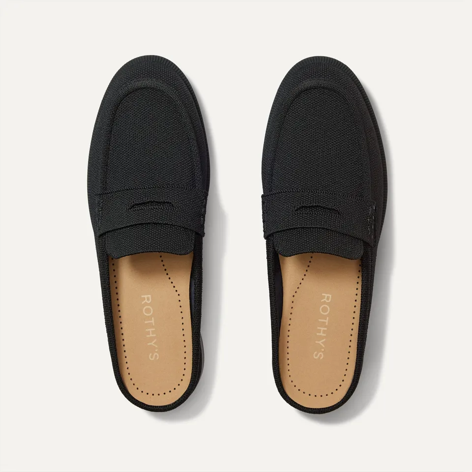Rothy's The Penny Loafer Mule mocassini Black maglia