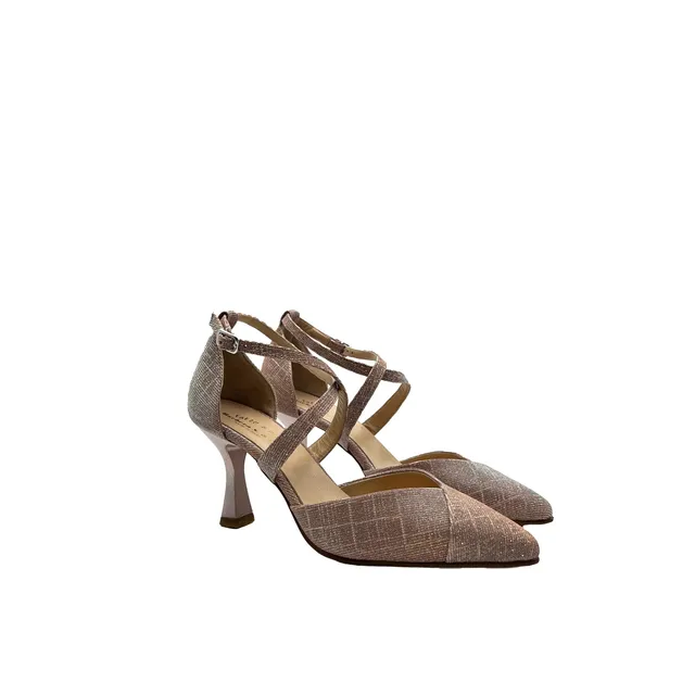 Sandro Barbera 1059 B Sandali Donna Cipria Tacco Rocchetto 75