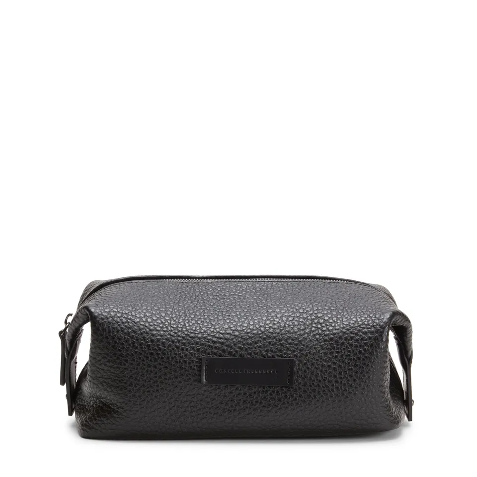 F.lli Rossetti 84844 beauty case uomo nero in pelle