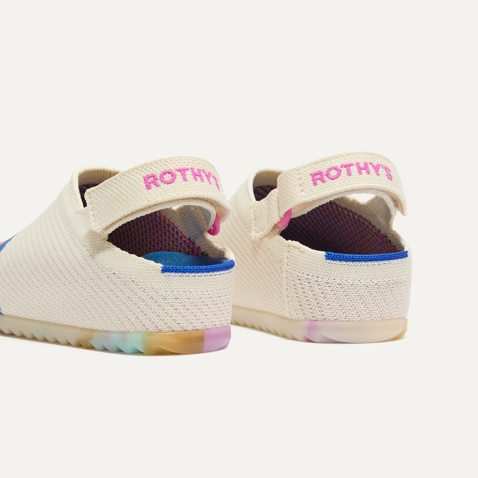 Rothy's The Kids Clog zoccoli bimbo Retro Wave onde
