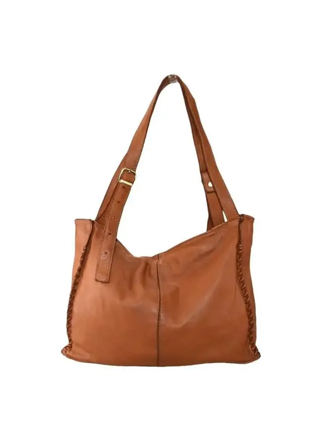 Sandro Barbera BATL48 borsa a spalla pelle cuoio vintage