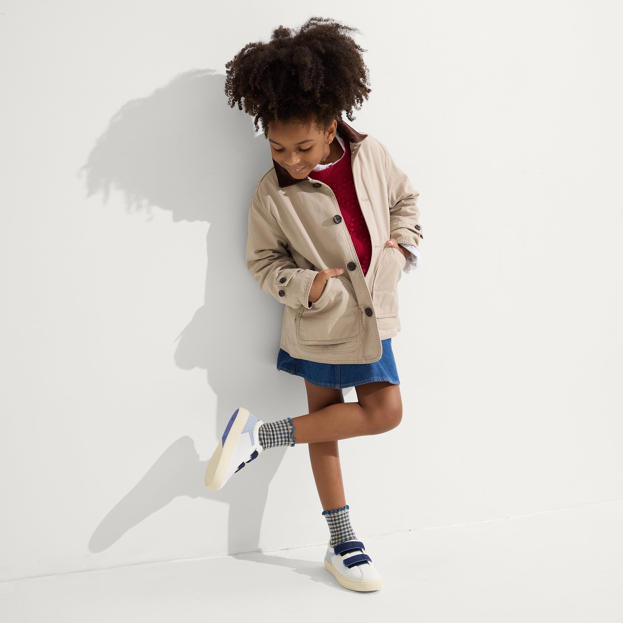 Rothy's The Kids Strap Sneaker scarpe bambino Blue Raspberry velcro