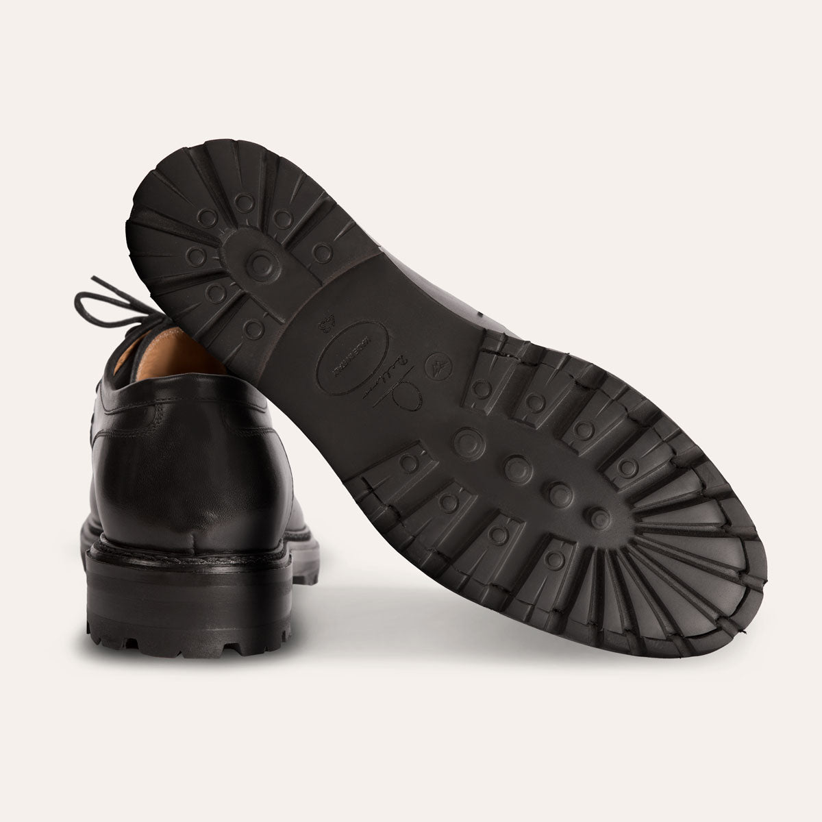 Dellovo Bellini derby trekking boot uomo pelle nero