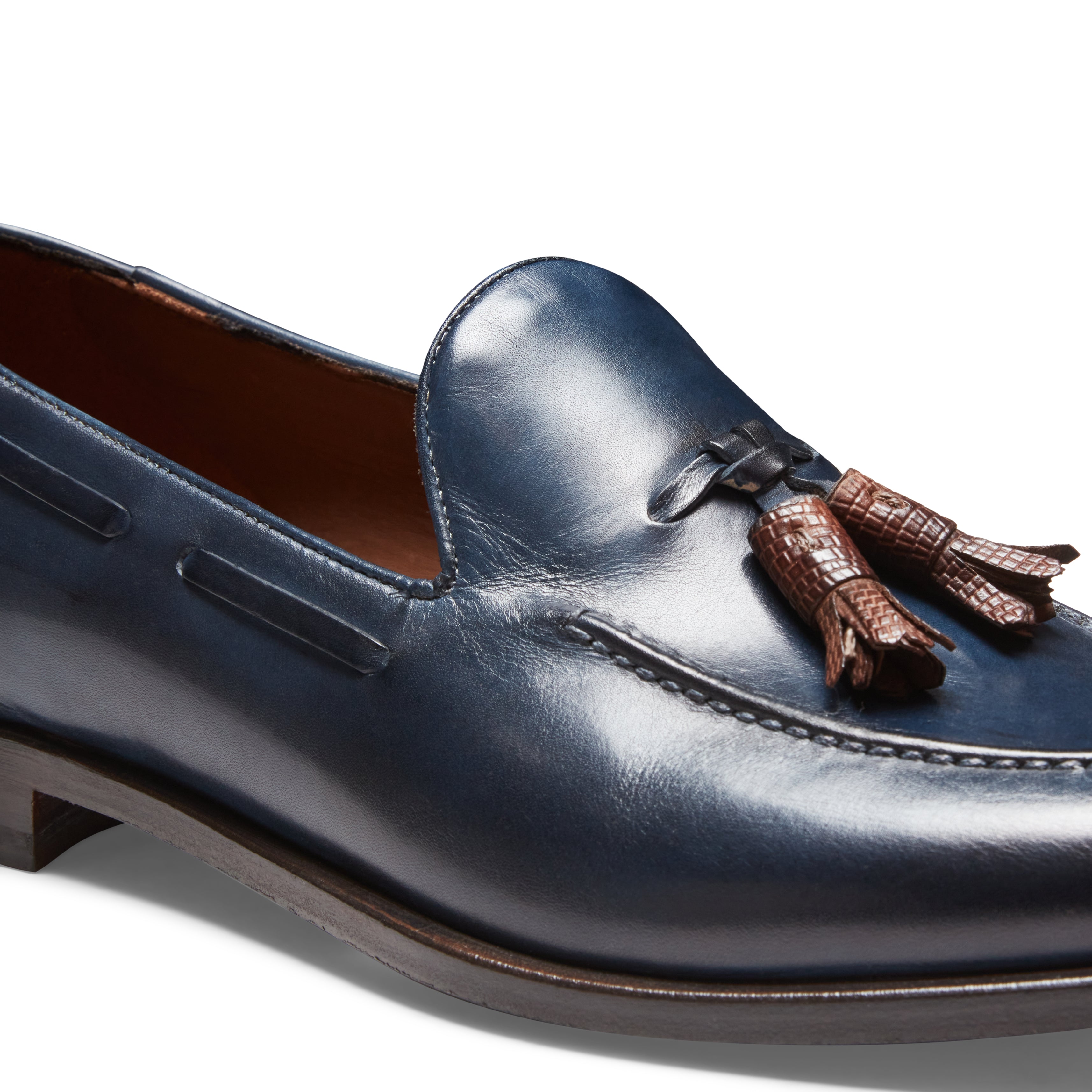 F.lli Rossetti Brera 15167 mocassino uomo pelle blu marine