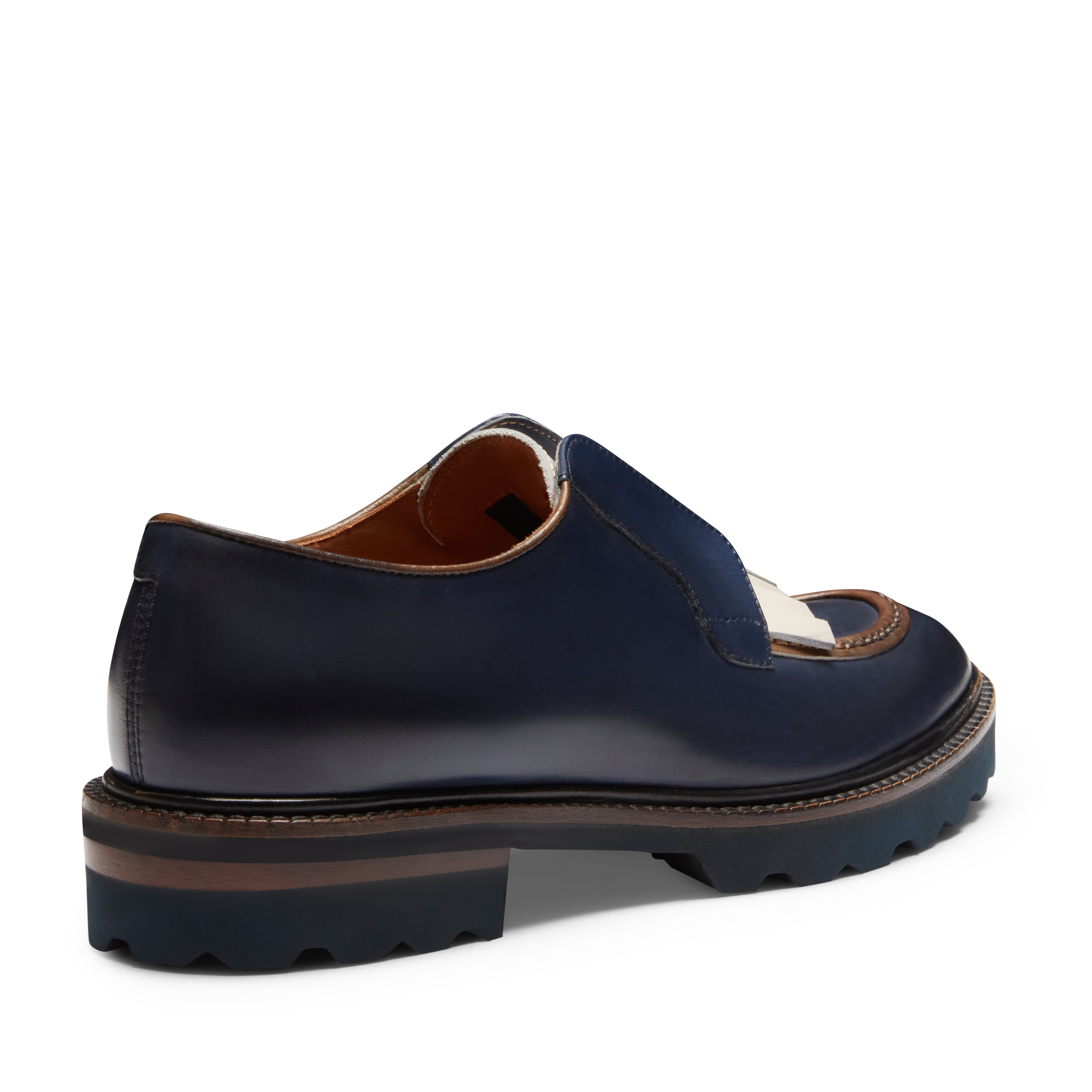 F.lli Rossetti Dandy Derby Donna Pelle Navy Avorio 68288